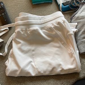 White Unwind Joggers